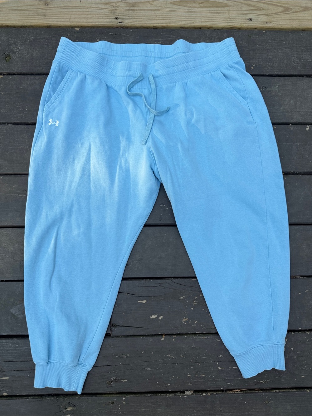 Under Armour Light Blue Women's Drawstring Joggers size 2X